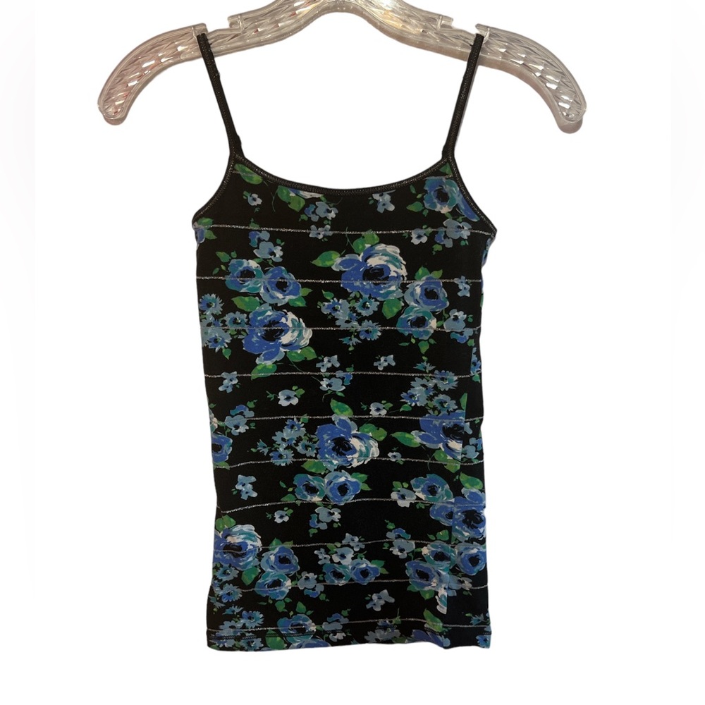 Aeropostale Stretch Floral Cami Tank Top